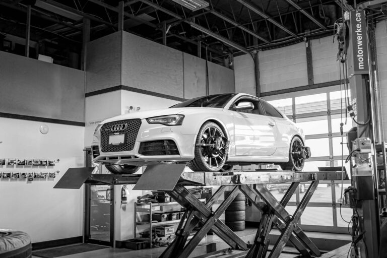 Audi getting its tires checked